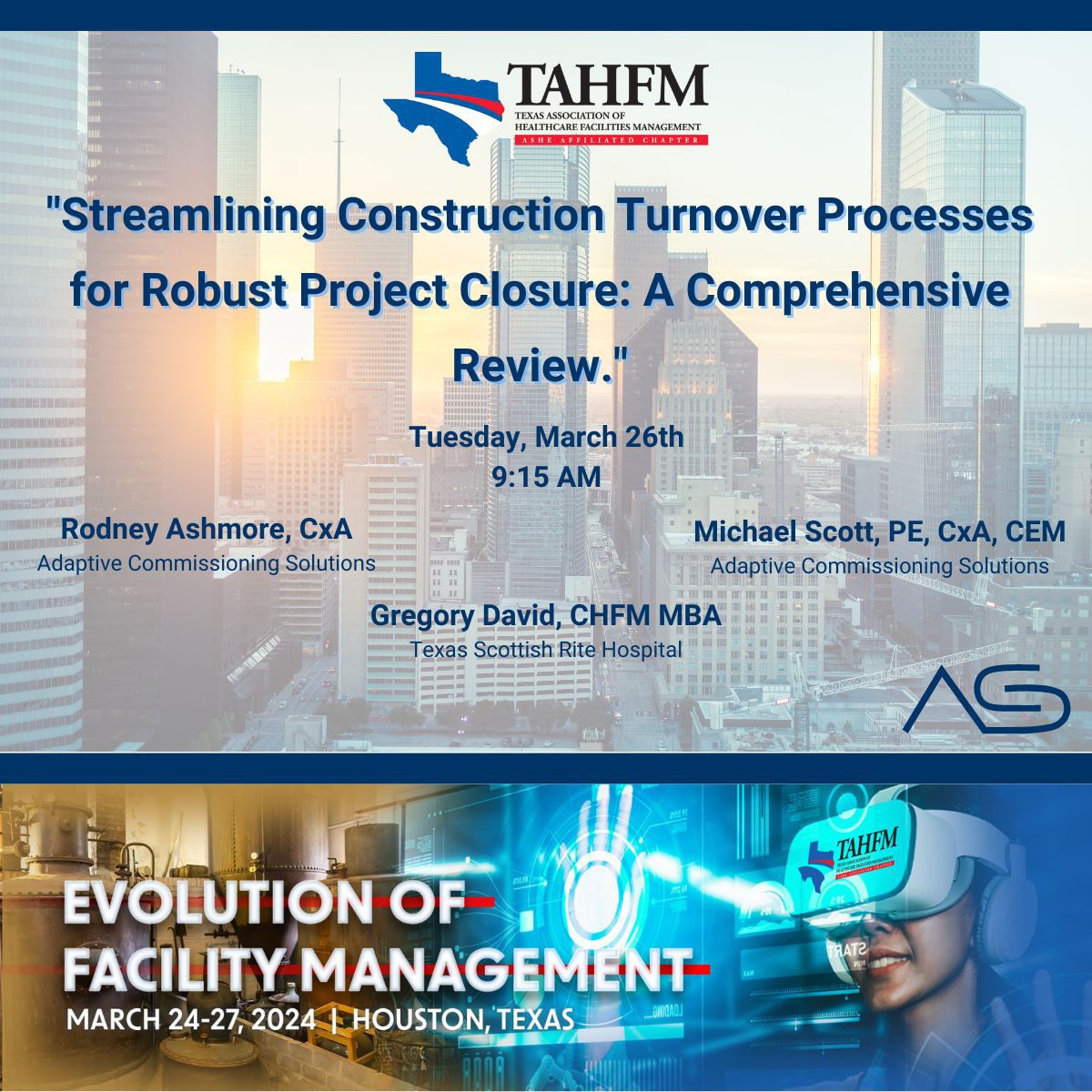 ACS Presenting at TAHFM!